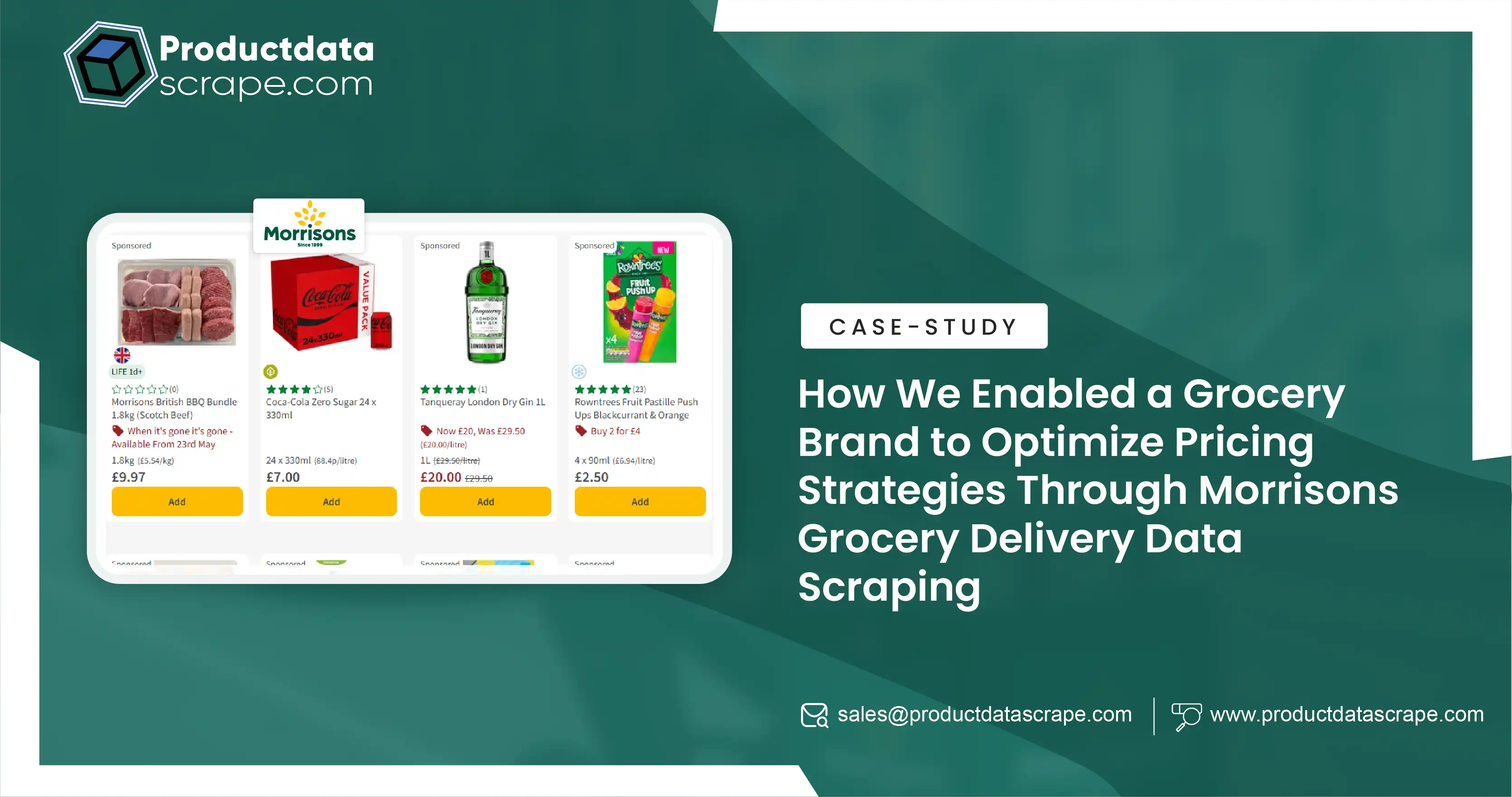 How We Enabled a Grocery Brand to Optimize Pricing Strategies Through Morrisons Grocery Delivery Data Scraping